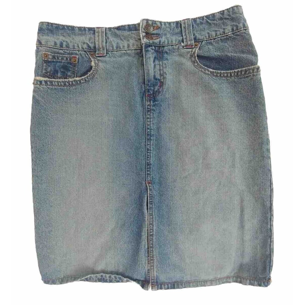 Tyte Distressed Denim‎ Skirt Juniors Size 7 Jean Skirt Denim
